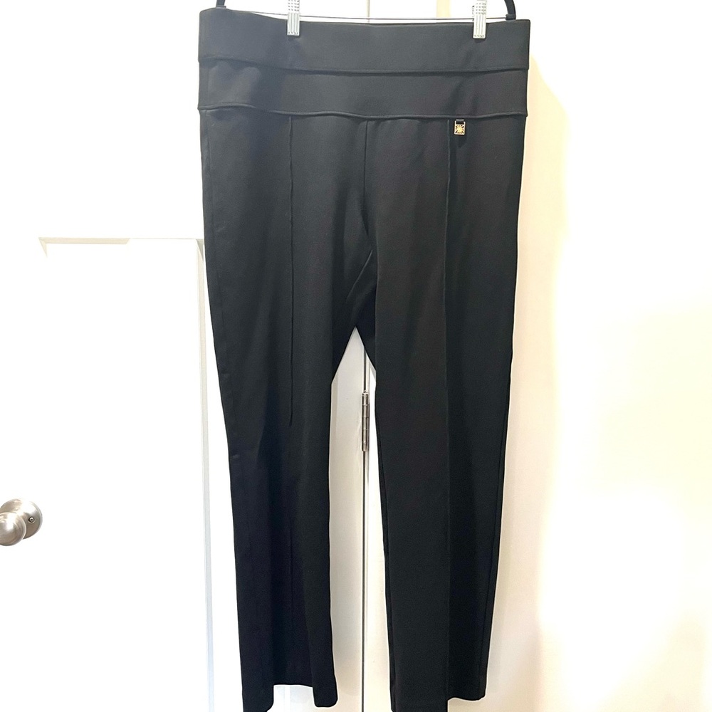 Anne Klein Black Straight Leg Women's Pants Size XL